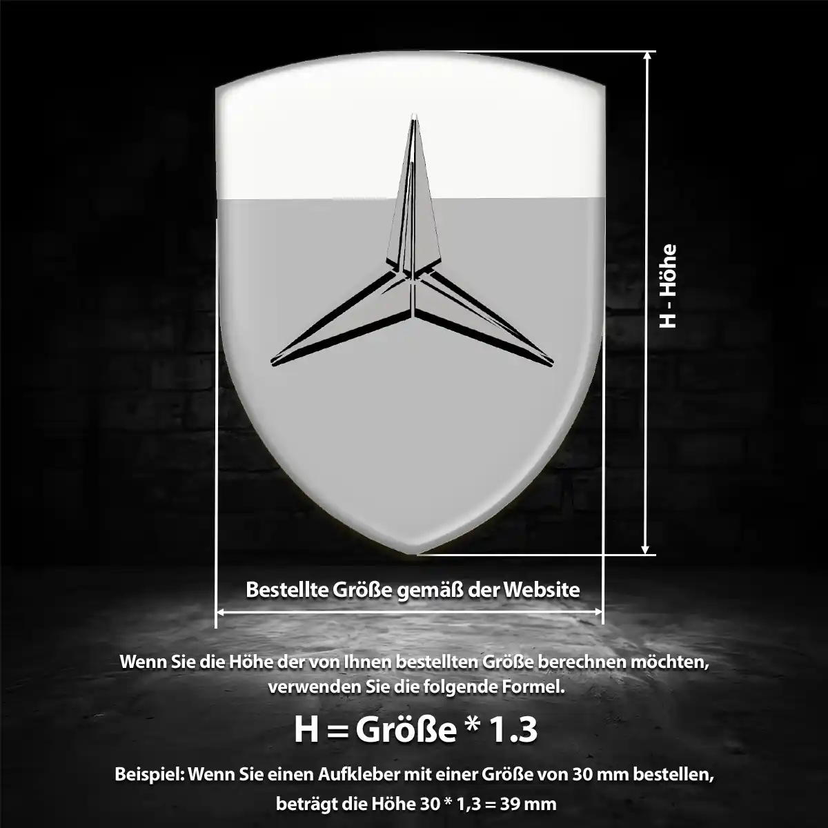 Mercedes Emblem Auto Limitierte Auflage