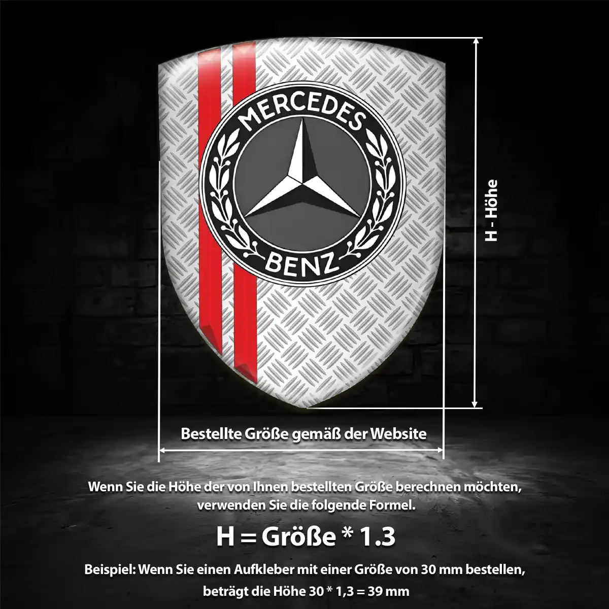 Mercedes Emblem Auto Premiumqualität