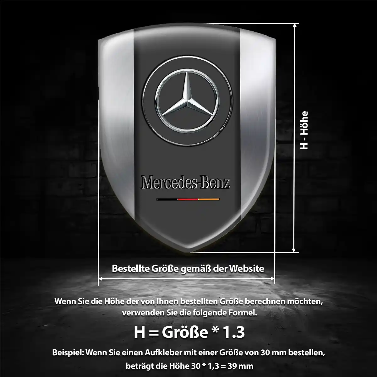 Mercedes Emblem Auto Stilvolles Design