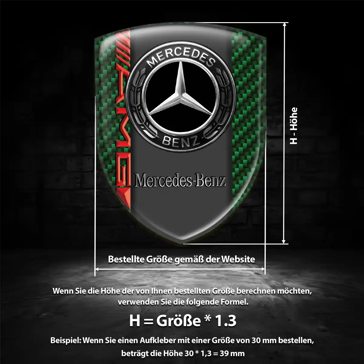 Mercedes Emblem Hohe Qualität