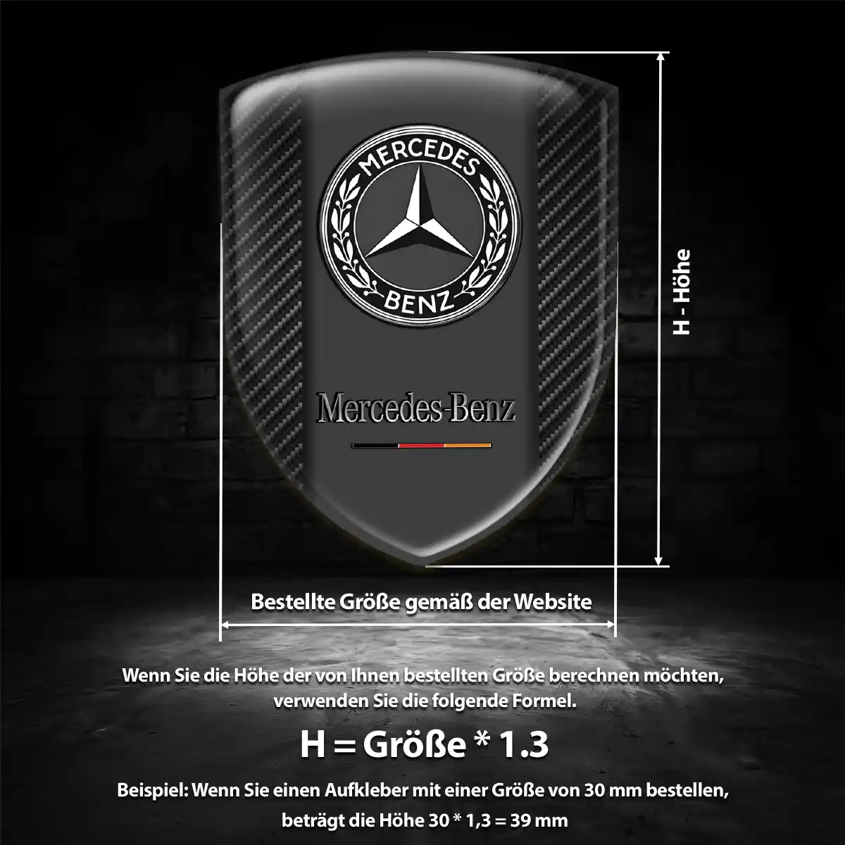 Mercedes Emblem Stilvolles Design