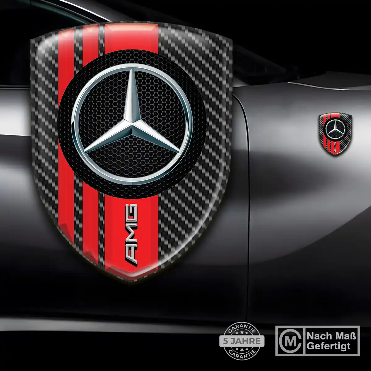 Mercedes Emblem Wappen Aufkleber Auto Limitierte Auflage