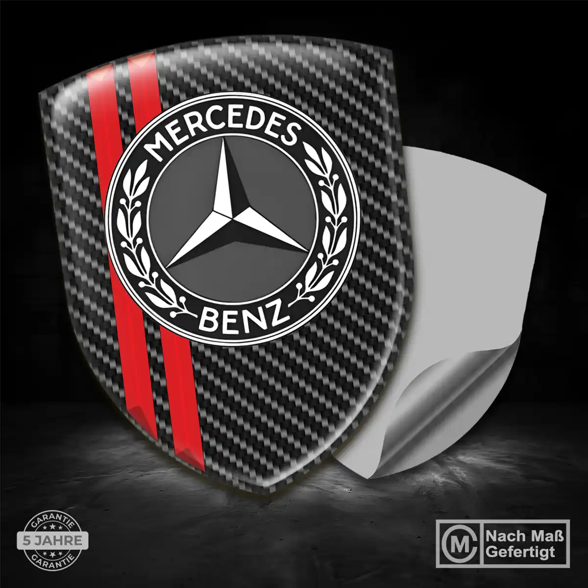 Mercedes Emblem Wappen Aufkleber Hohe Qualität