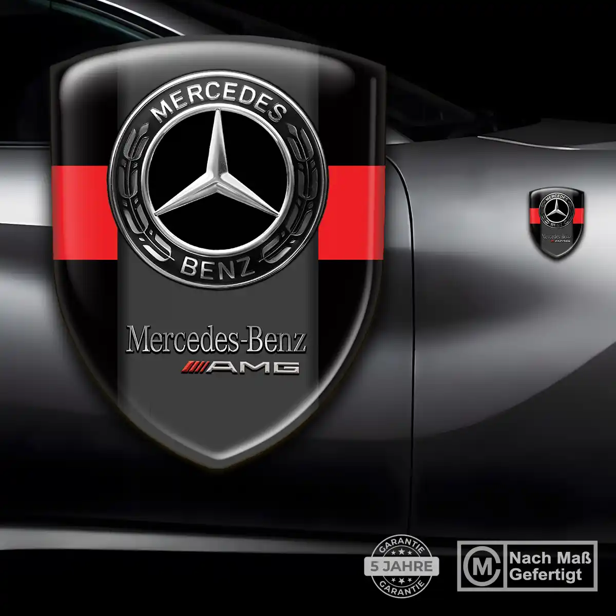 Mercedes Emblem Wappen Aufkleber Premium-Edition