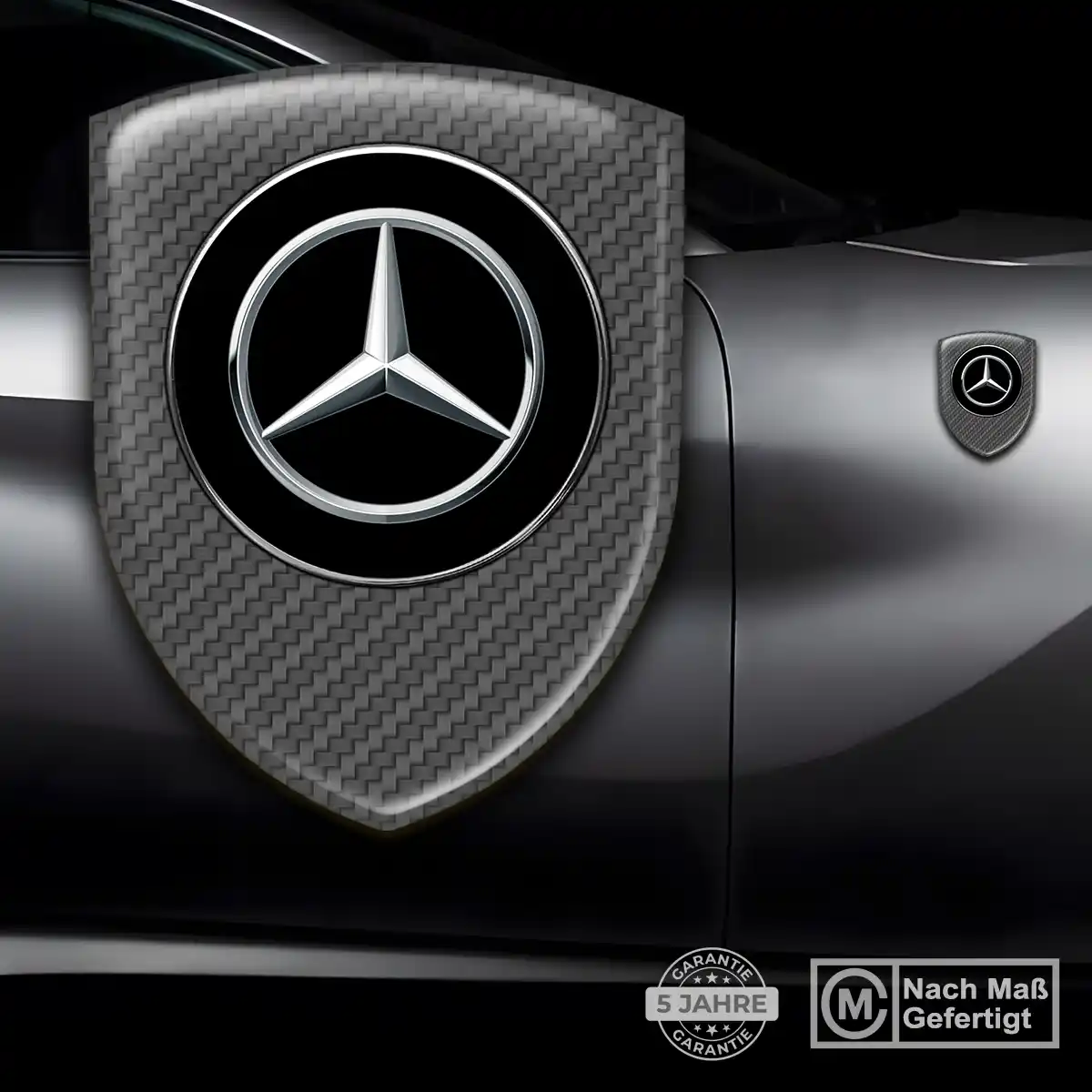 Mercedes Emblem Wappen Aufkleber Premiumqualität