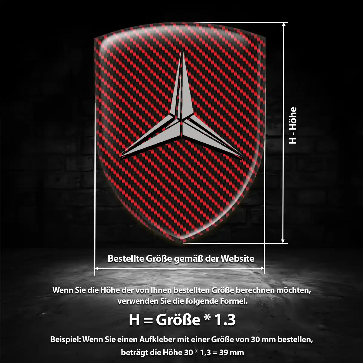 Mercedes Emblem Wappen Auto Hohe Qualität