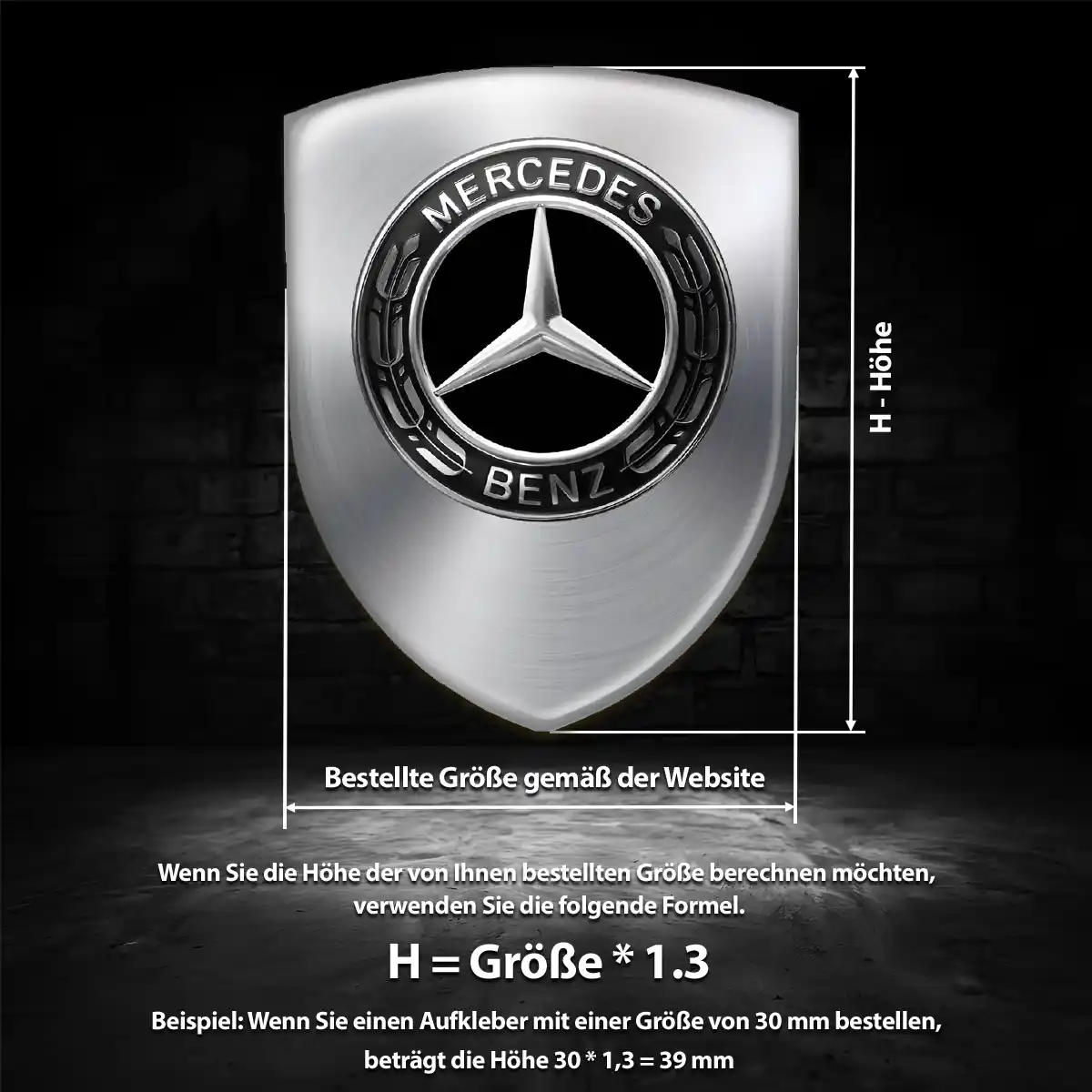 Mercedes Emblem Wappen Auto Limitierte Auflage