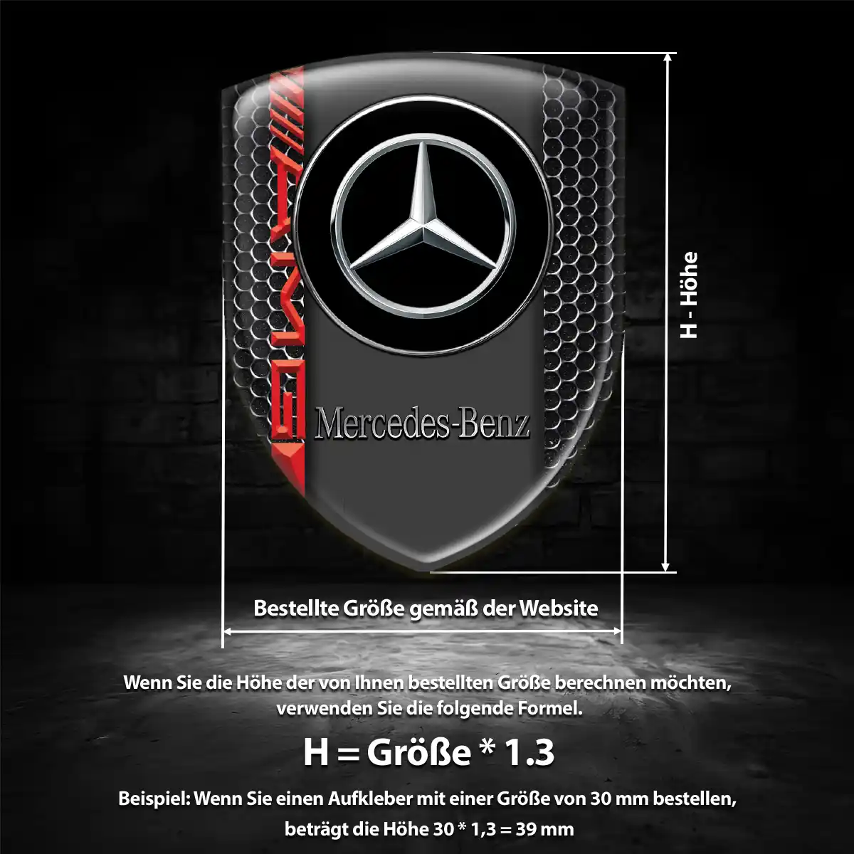 Mercedes Emblem Wappen Auto Stilvolles Design