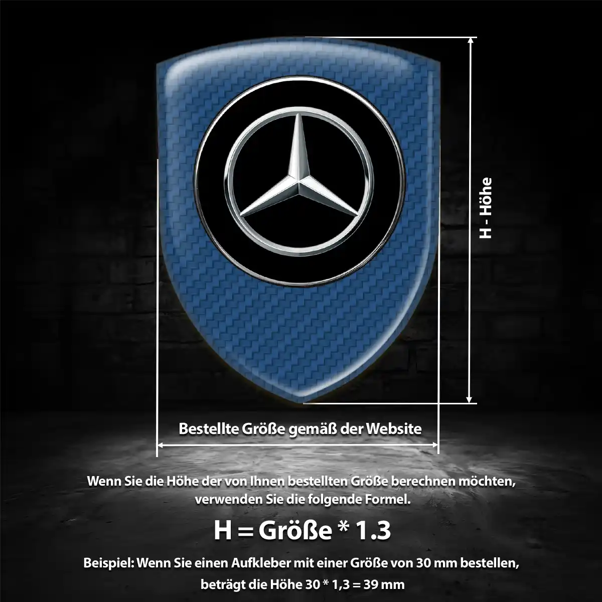 Mercedes Emblem Wappen Premium-Edition