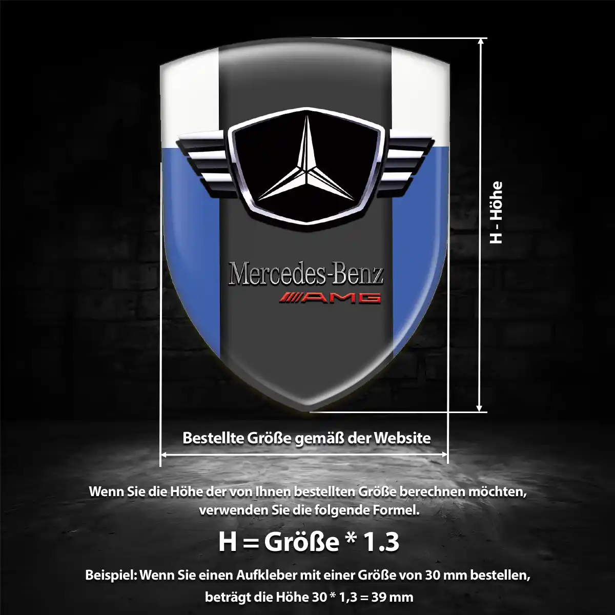 Mercedes Emblem Wappen Premiumqualität