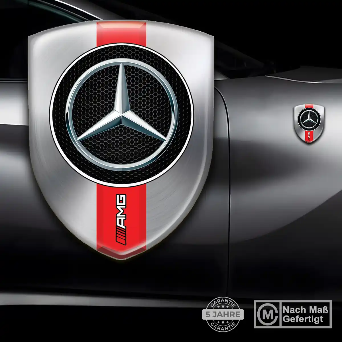 Mercedes Emblem Wappen Stilvolles Design