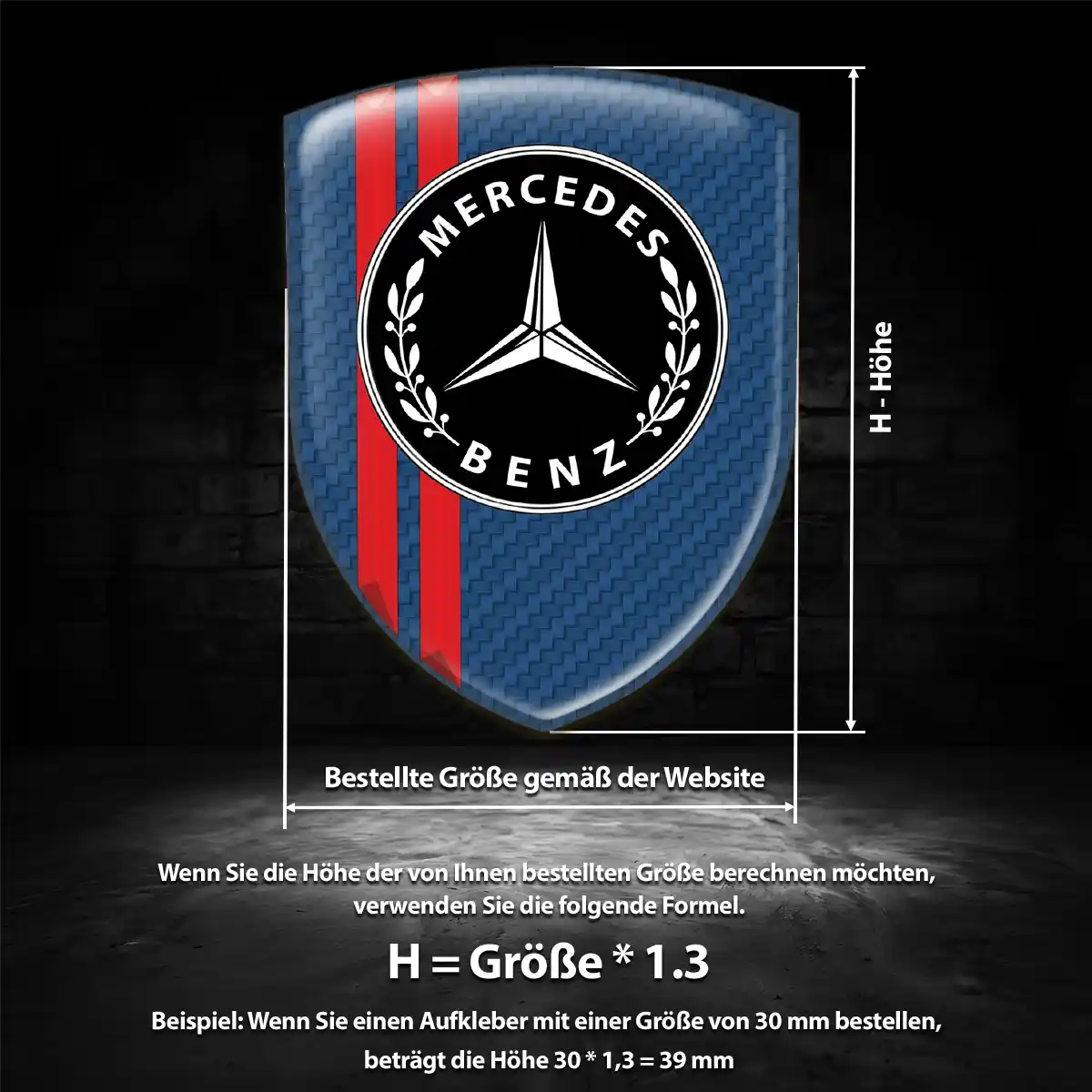 Mercedes Embleme Auto Hohe Qualität