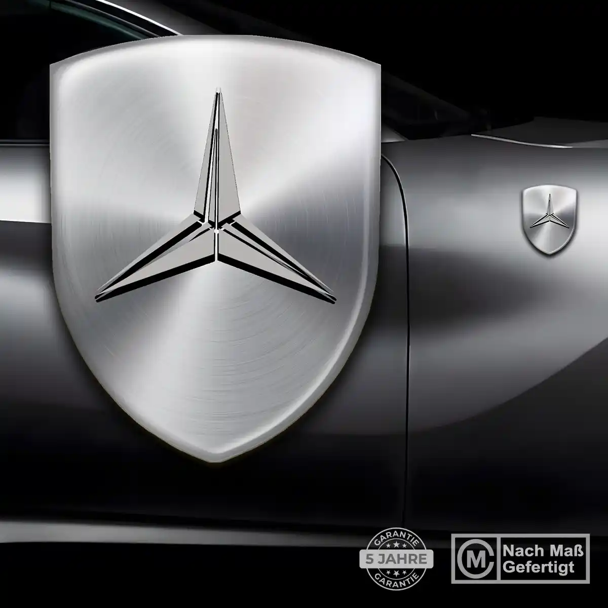 Mercedes Embleme Auto Stilvolles Design