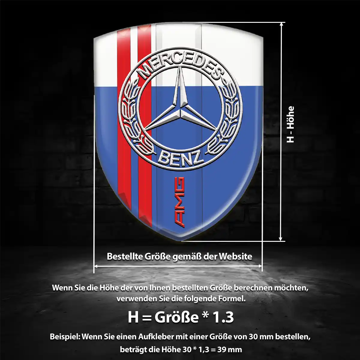 Mercedes Embleme Hohe Qualität