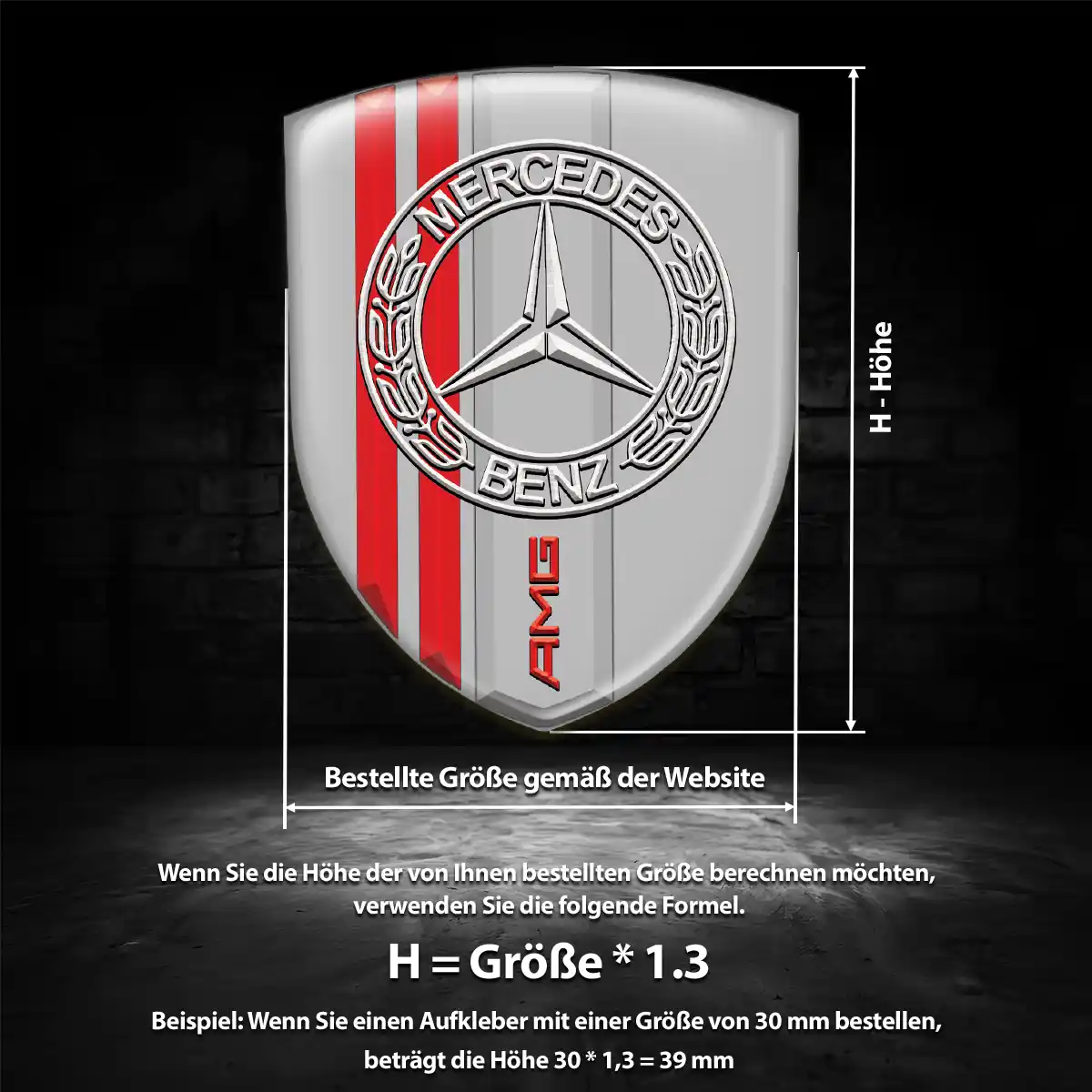Mercedes Embleme Premiumqualität