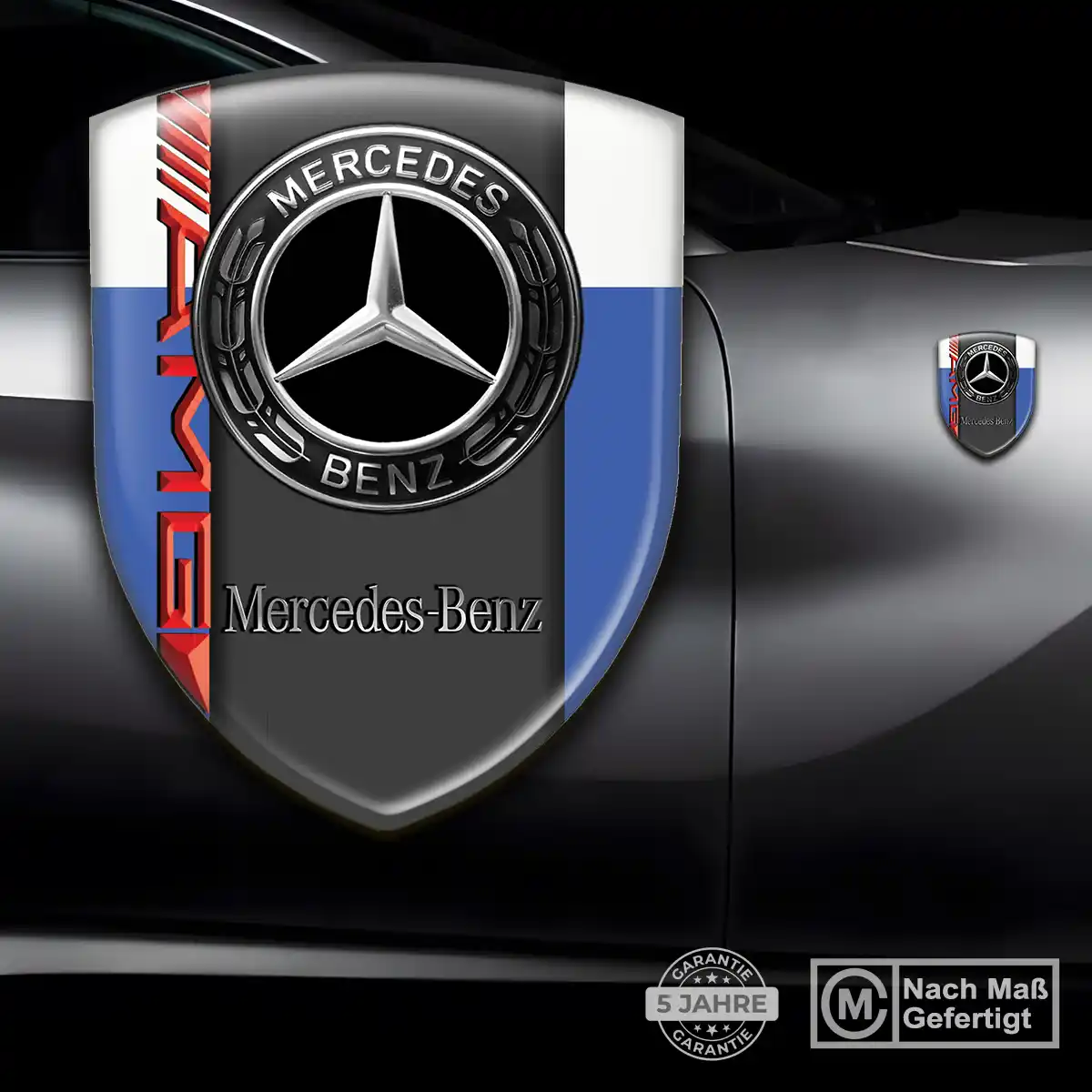 Mercedes Embleme Silikon Aufkleber Auto Limitierte Auflage
