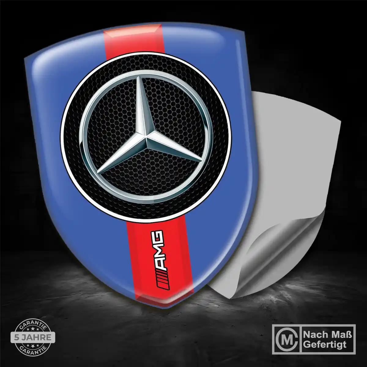 Mercedes Embleme Silikon Aufkleber Auto Premium-Edition