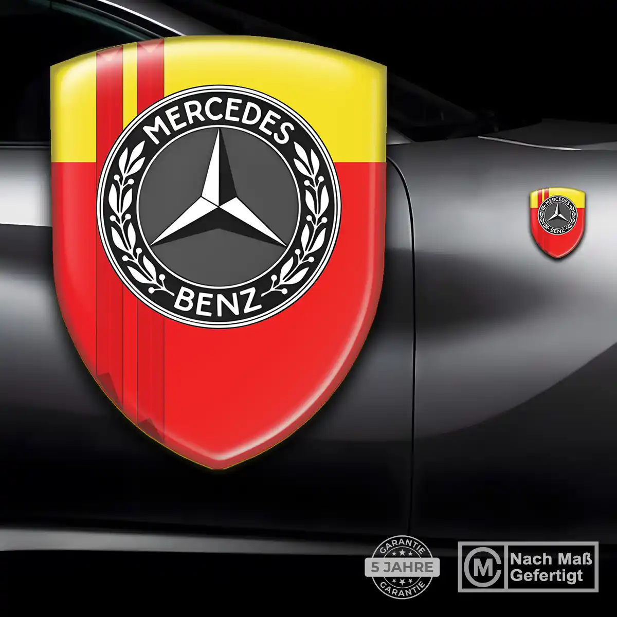 Mercedes Embleme Silikon Aufkleber Auto Premiumqualität