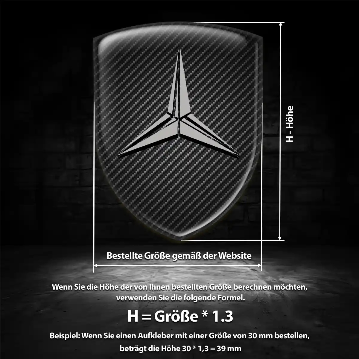 Mercedes Embleme Silikon Aufkleber Auto Stilvolles Design