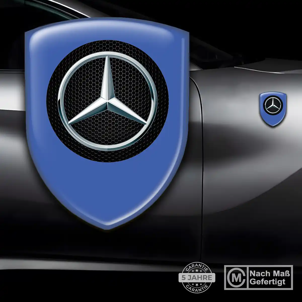 Mercedes Embleme Silikon Aufkleber Luxus-Edition