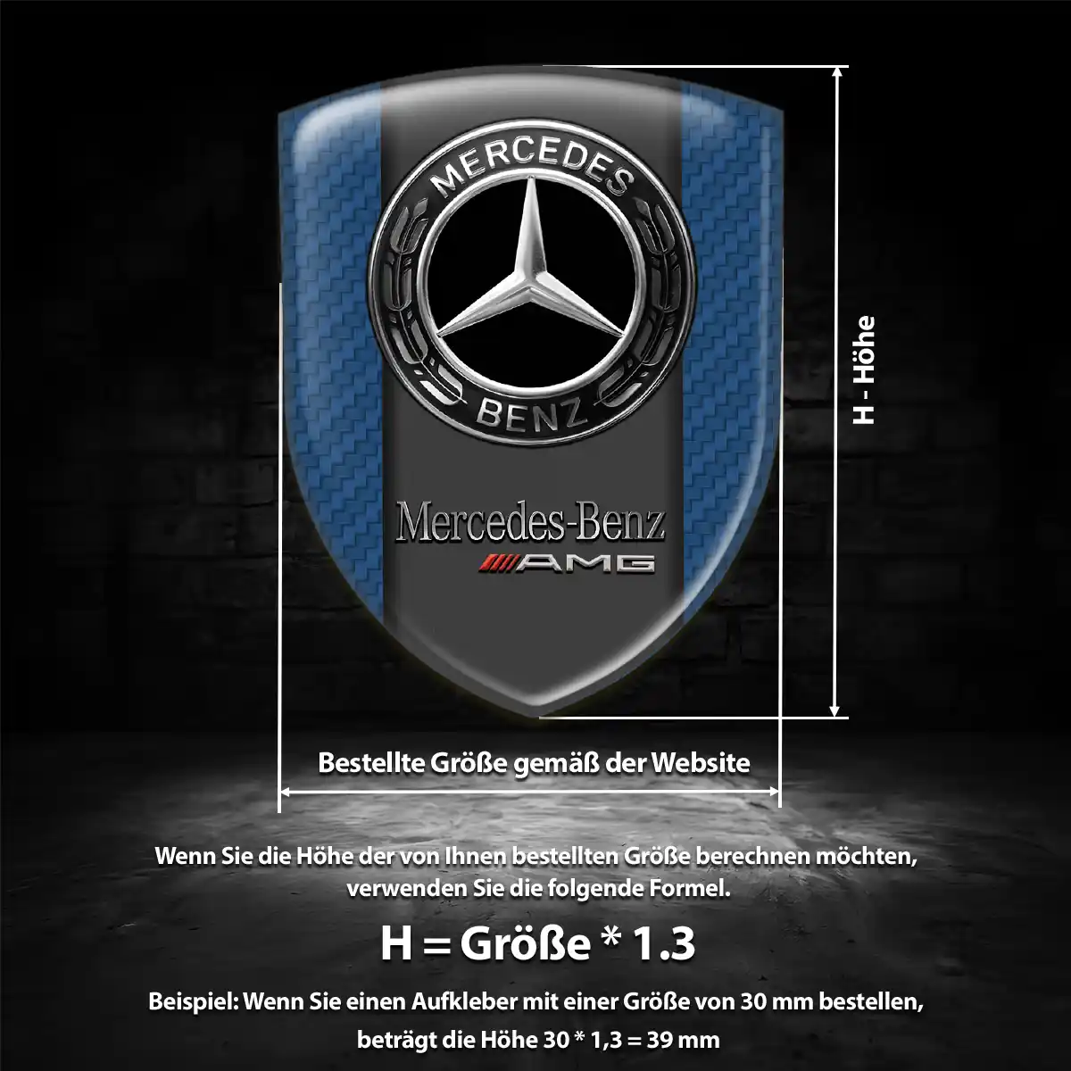 Mercedes Silikon Aufkleber Auto Hohe Qualität