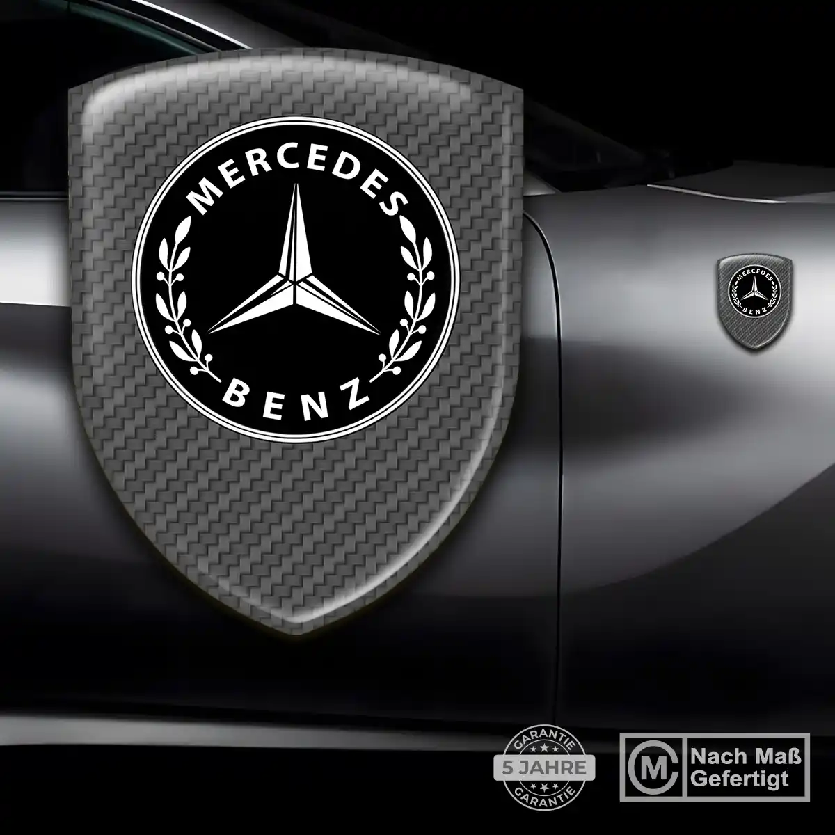 Mercedes Silikon Aufkleber Auto Premiumqualität