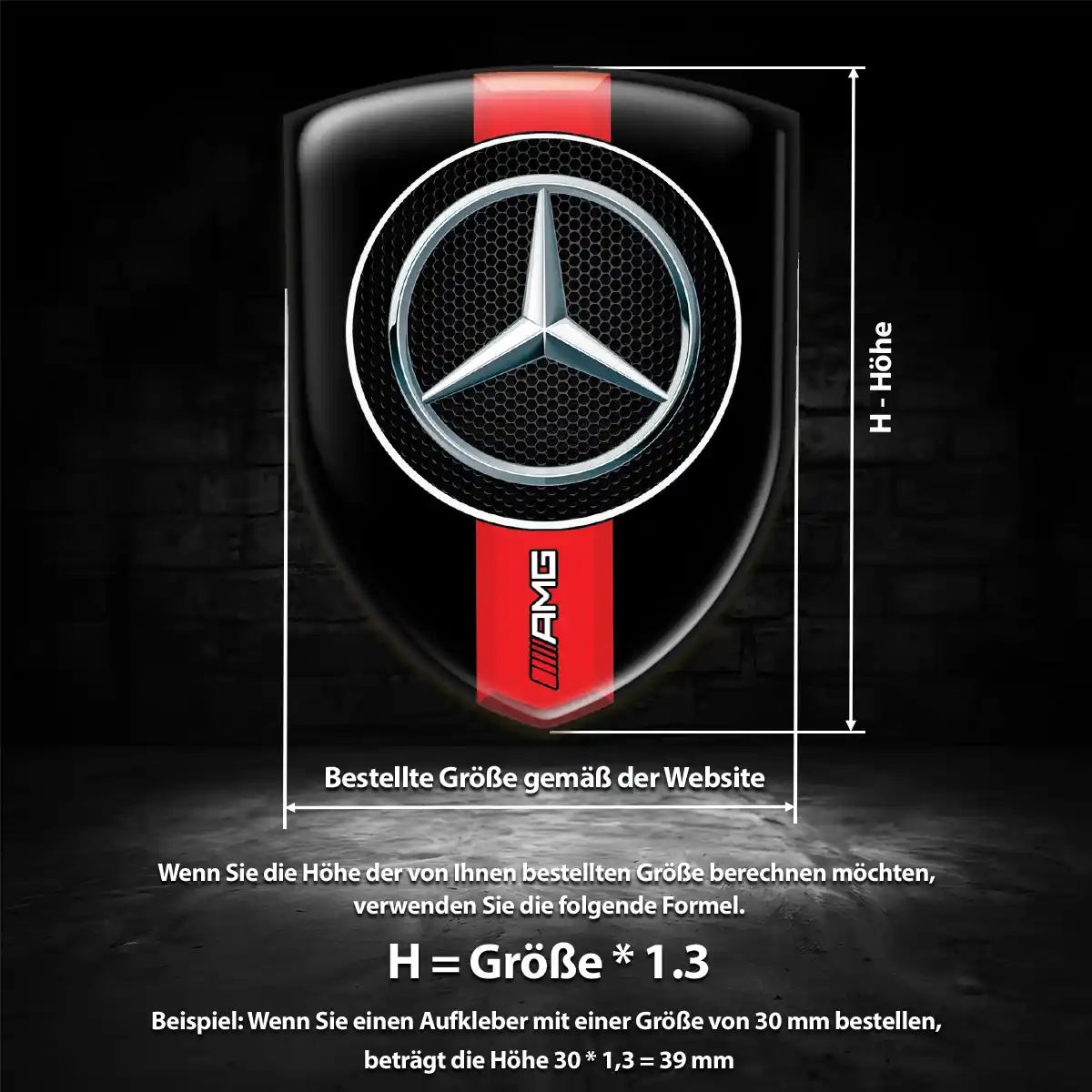 Mercedes Silikon Aufkleber Embleme Auto Hohe Qualität