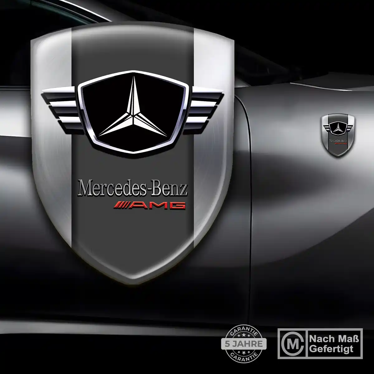 Mercedes Silikon Aufkleber Embleme Auto Limitierte Auflage