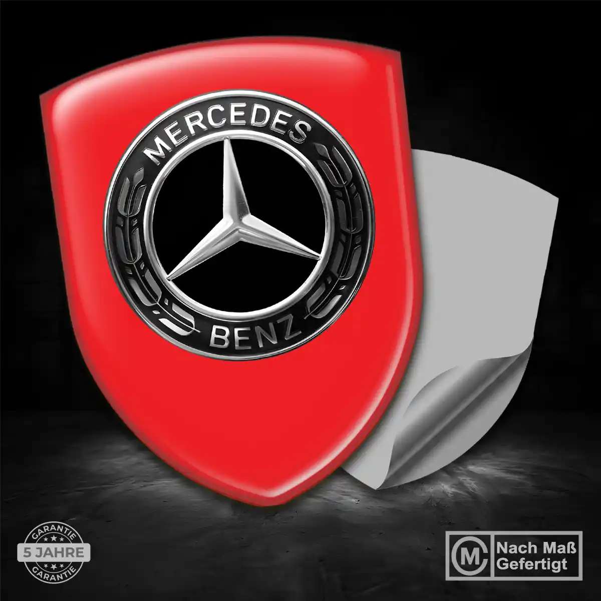 Mercedes Silikon Aufkleber Embleme Auto Premium-Edition