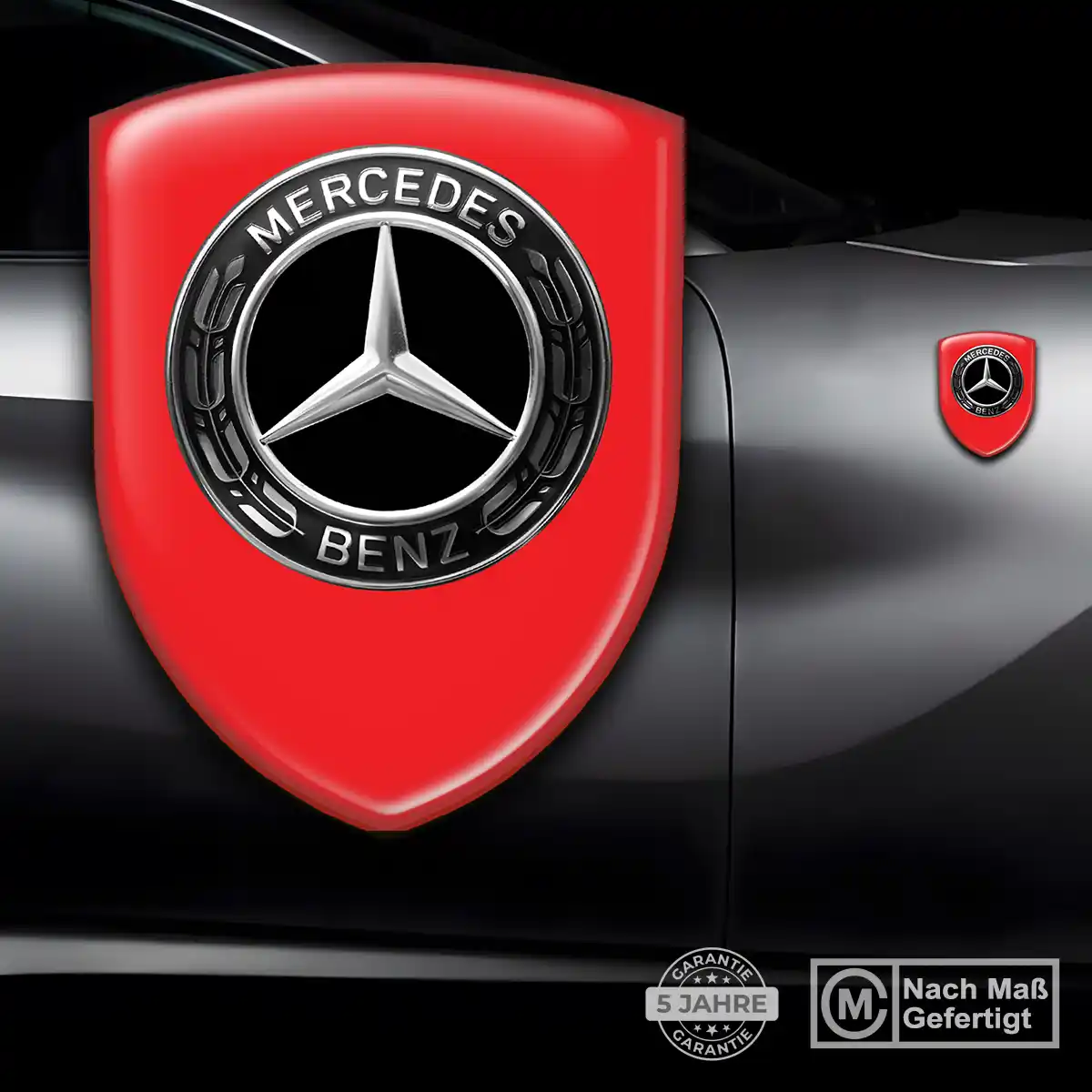 Mercedes Silikon Aufkleber Embleme Auto Premium-Edition