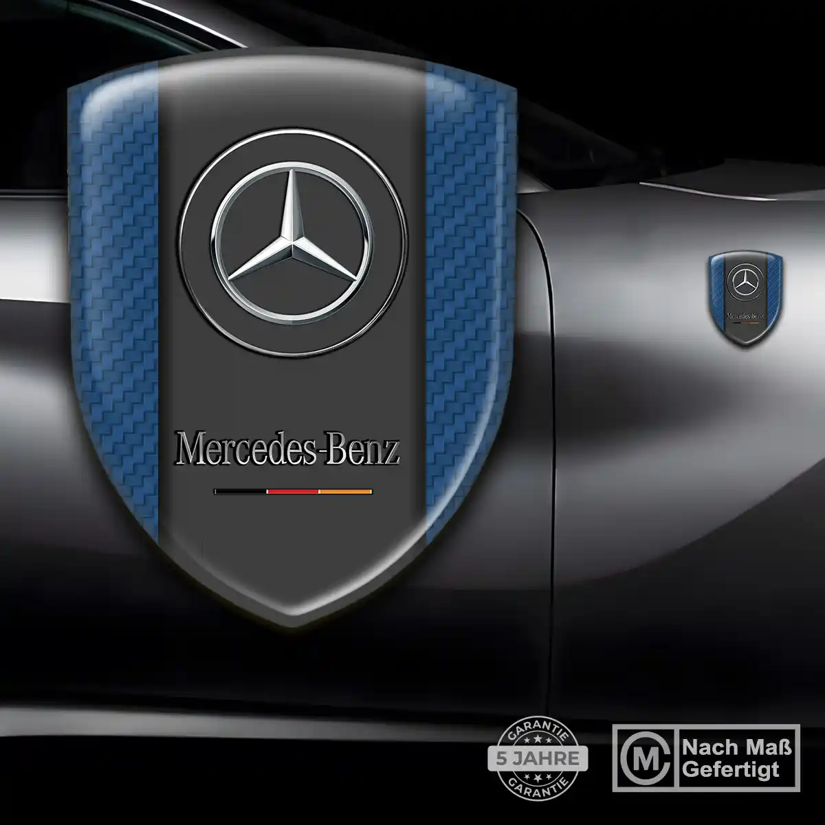 Mercedes Silikon Aufkleber Embleme Auto Premiumqualität