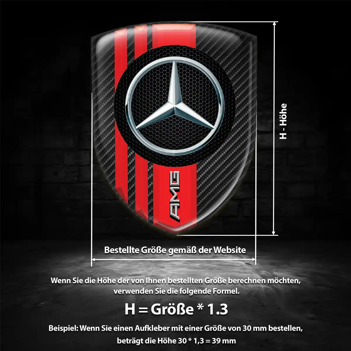 Mercedes Silikon Aufkleber Limitierte Auflage