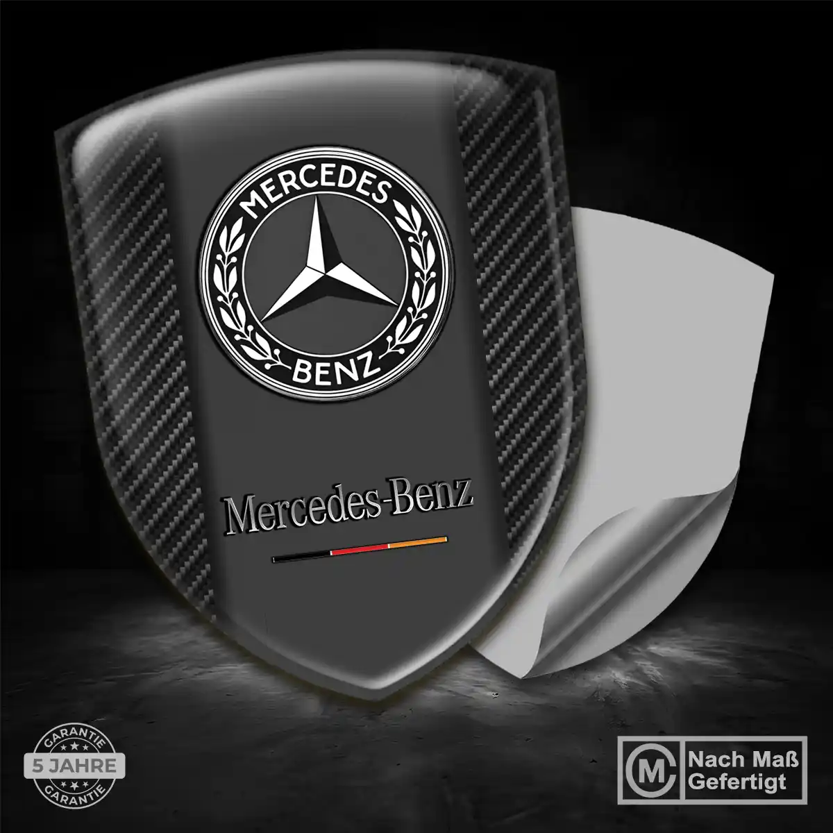Mercedes Silikon Aufkleber Premiumqualität