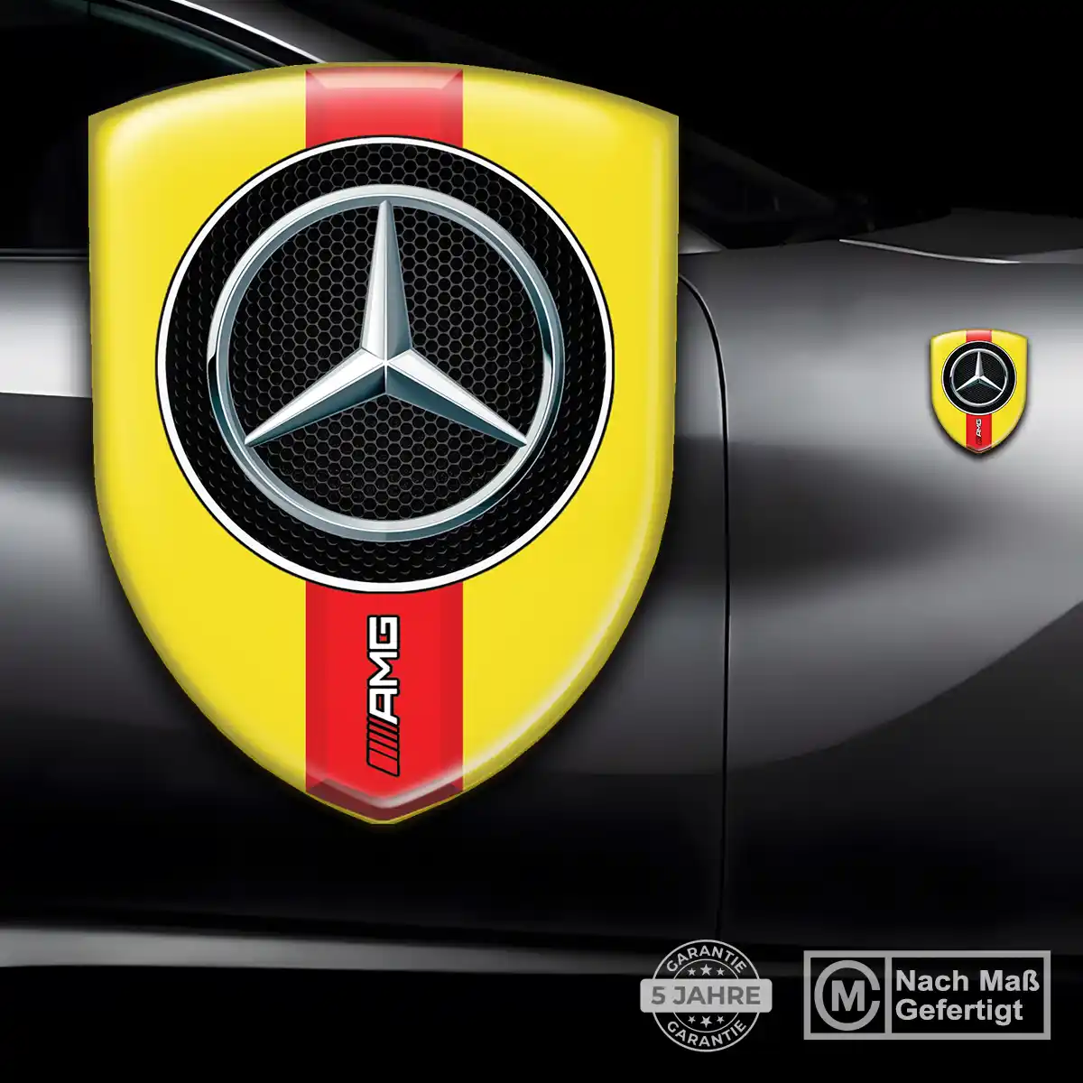 Mercedes Silikon Aufkleber Wappen Auto Hohe Qualität