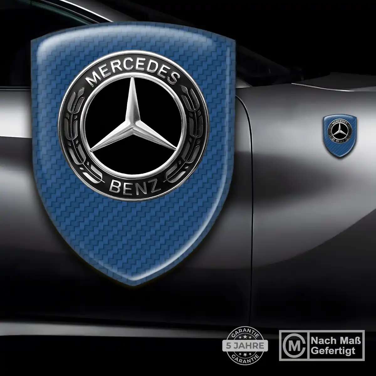 Mercedes Silikon Aufkleber Wappen Auto Premiumqualität