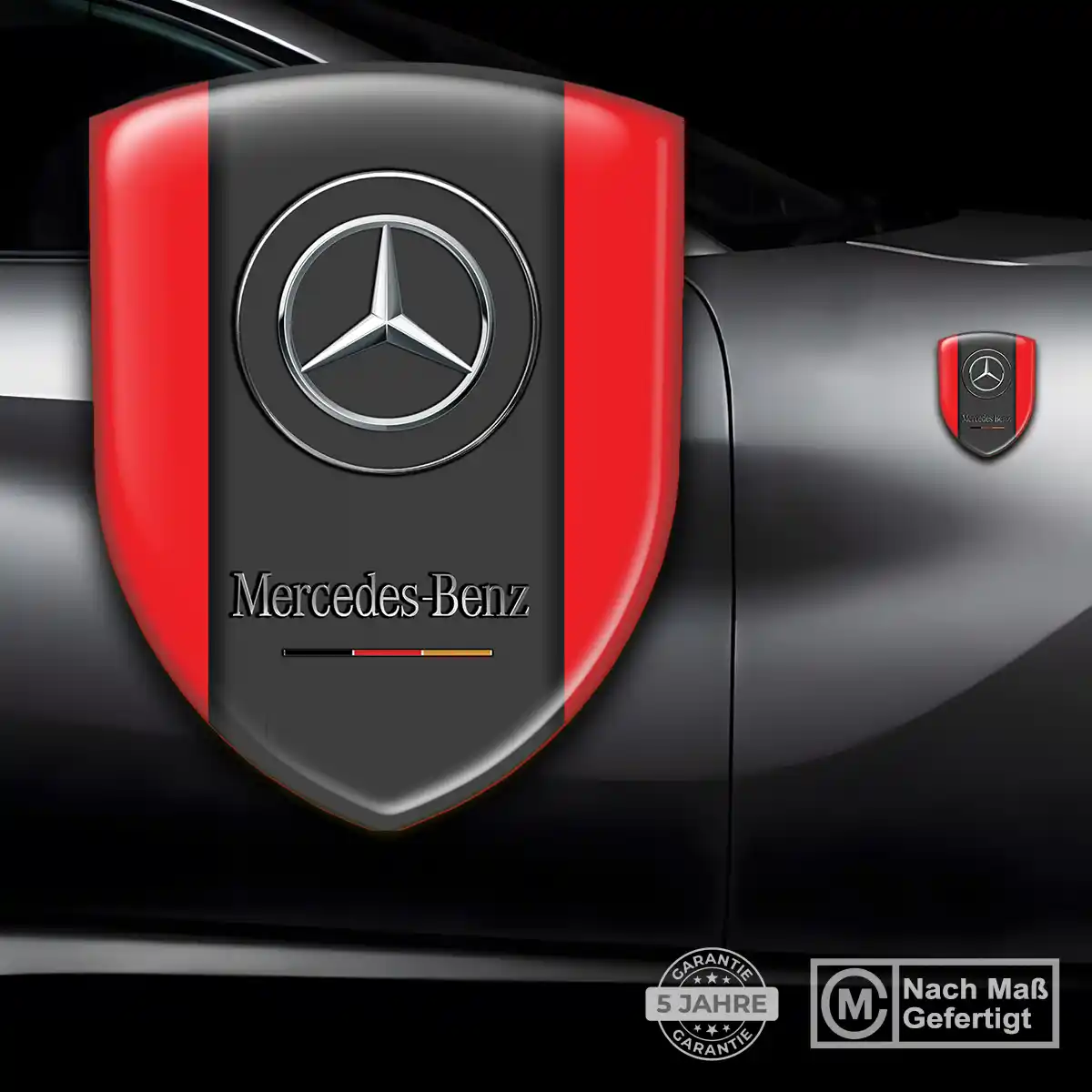 Mercedes Silikon Aufkleber Wappen Auto Stilvolles Design
