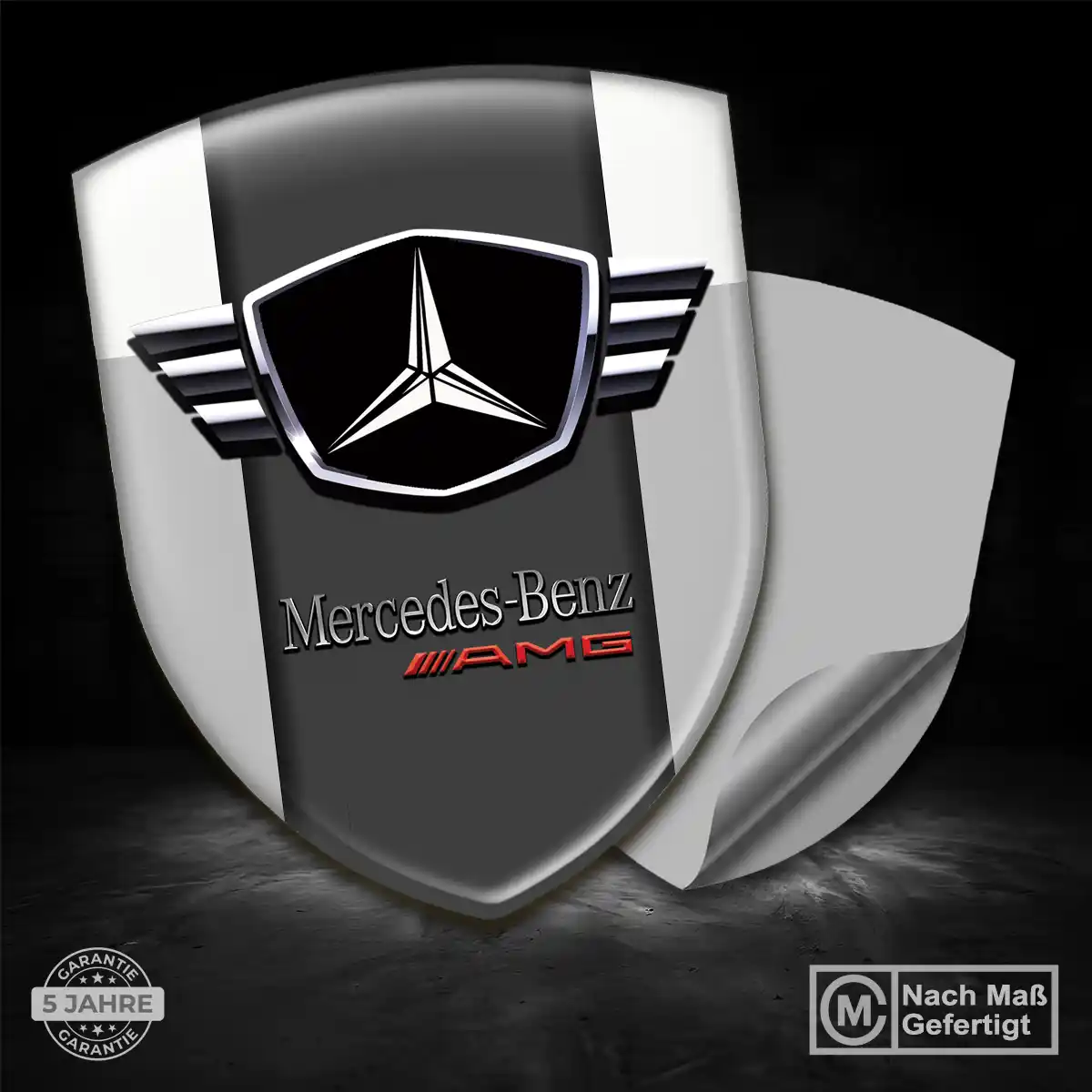 Mercedes Silikon Aufkleber Wappen Hohe Qualität