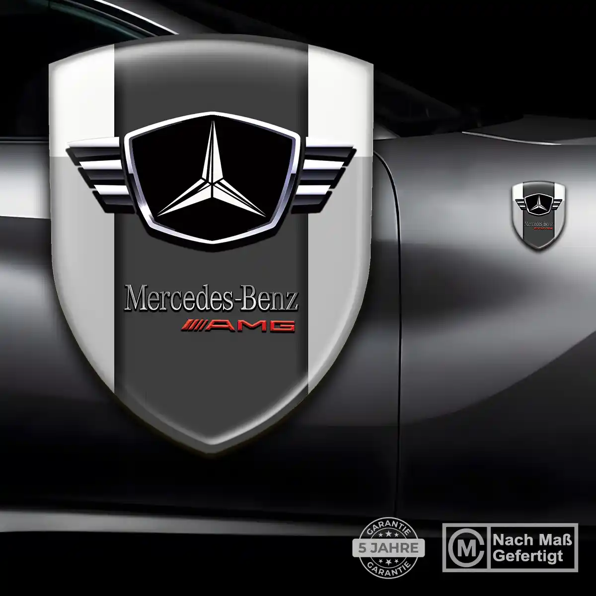 Mercedes Silikon Aufkleber Wappen Hohe Qualität
