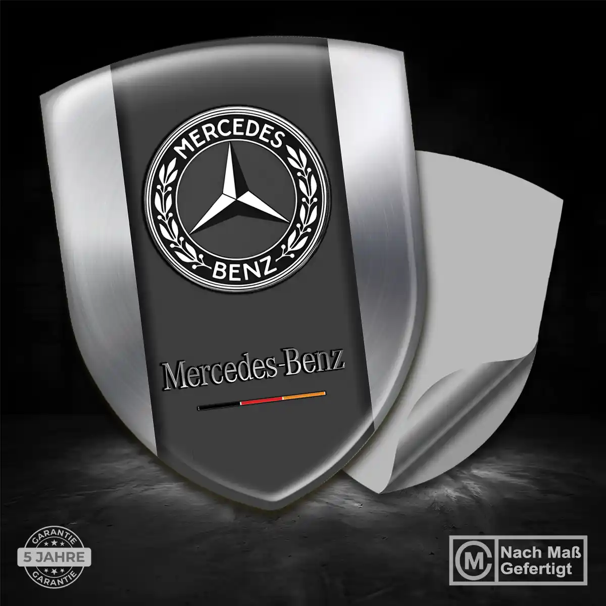 Mercedes Silikon Aufkleber Wappen Limitierte Auflage