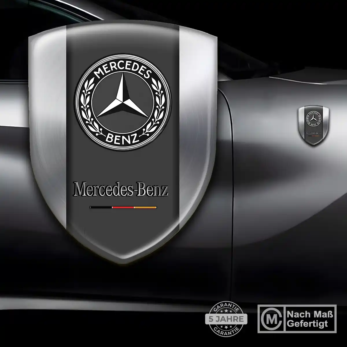 Mercedes Silikon Aufkleber Wappen Limitierte Auflage