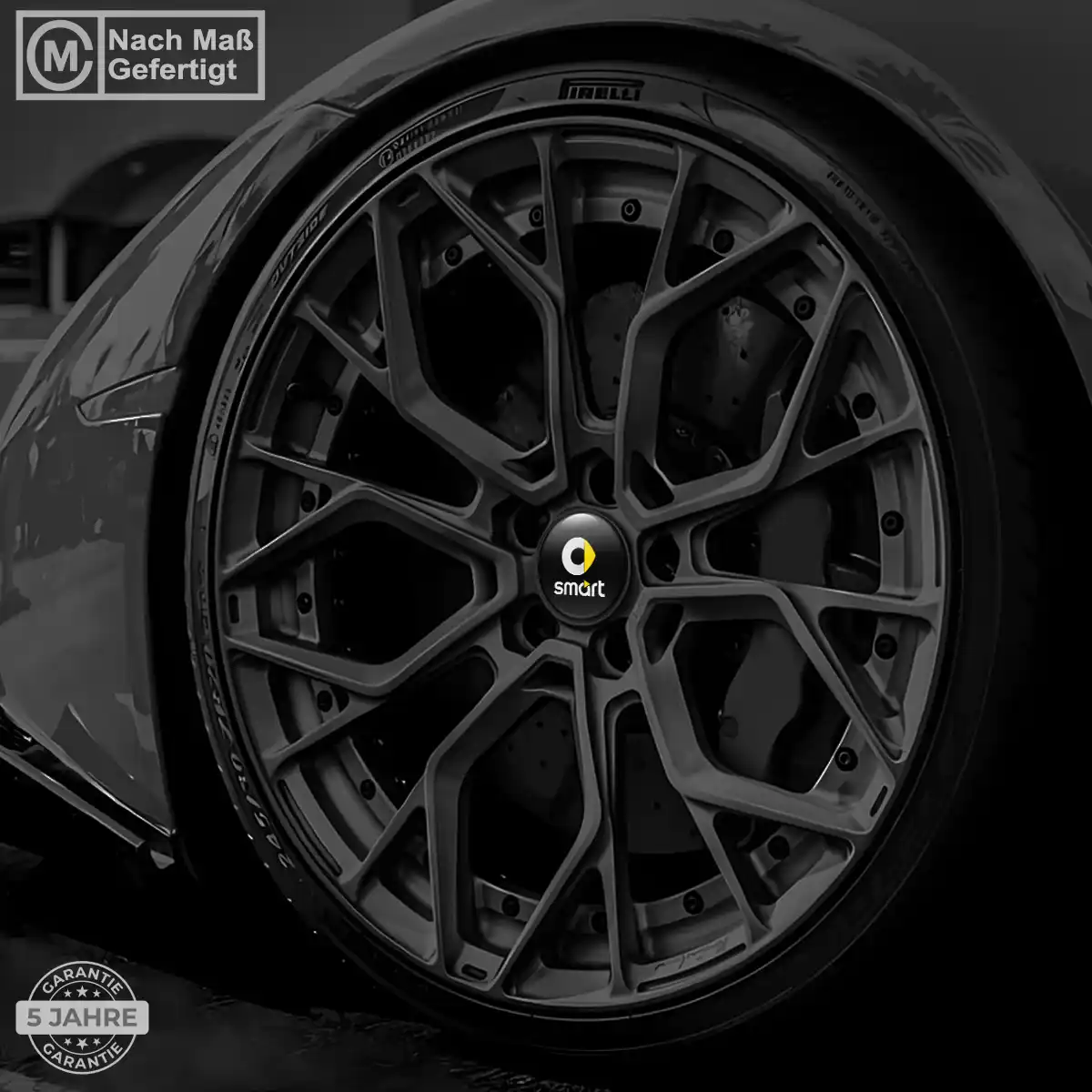 Mercedes Smart Embleme Silikon Aufkleber Premium-Edition