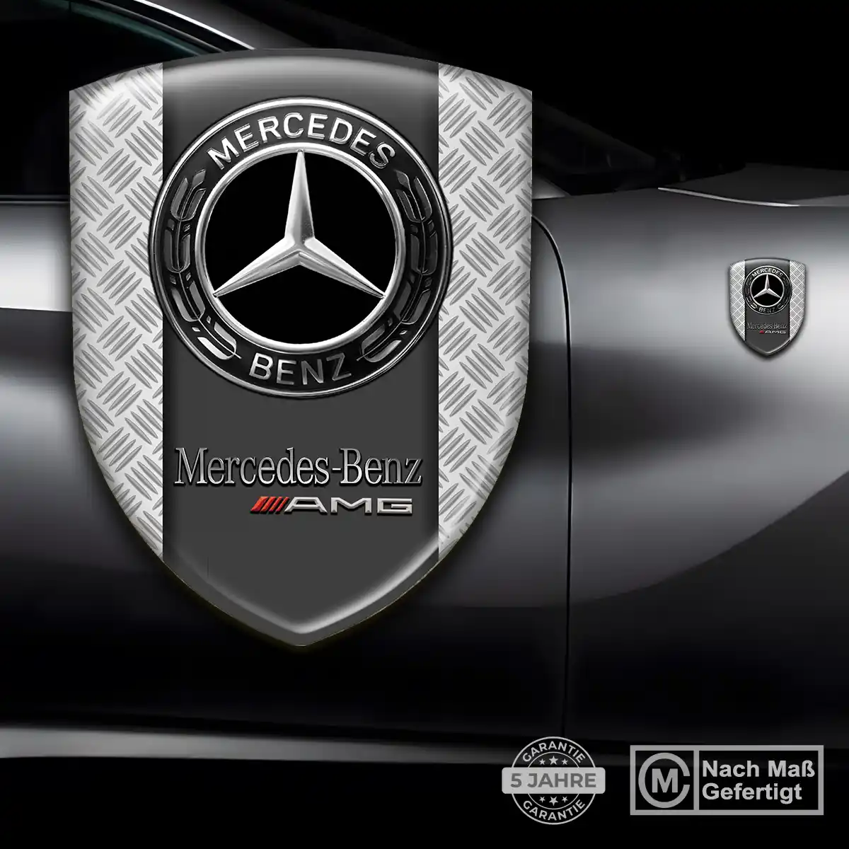 Mercedes Wappen Aufkleber Auto Premium-Edition