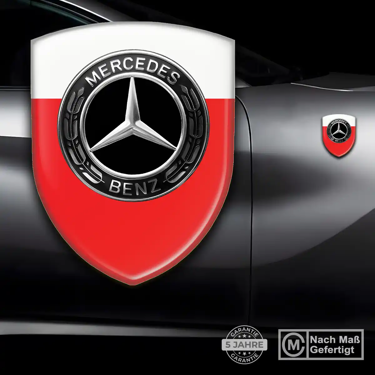 Mercedes Wappen Aufkleber Auto Premiumqualität