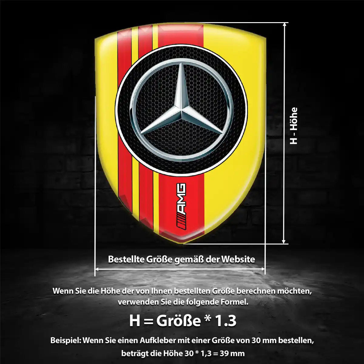 Mercedes Wappen Aufkleber Auto Stilvolles Design