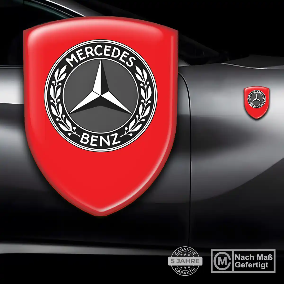 Mercedes Wappen Aufkleber Emblem Auto Limitierte Auflage