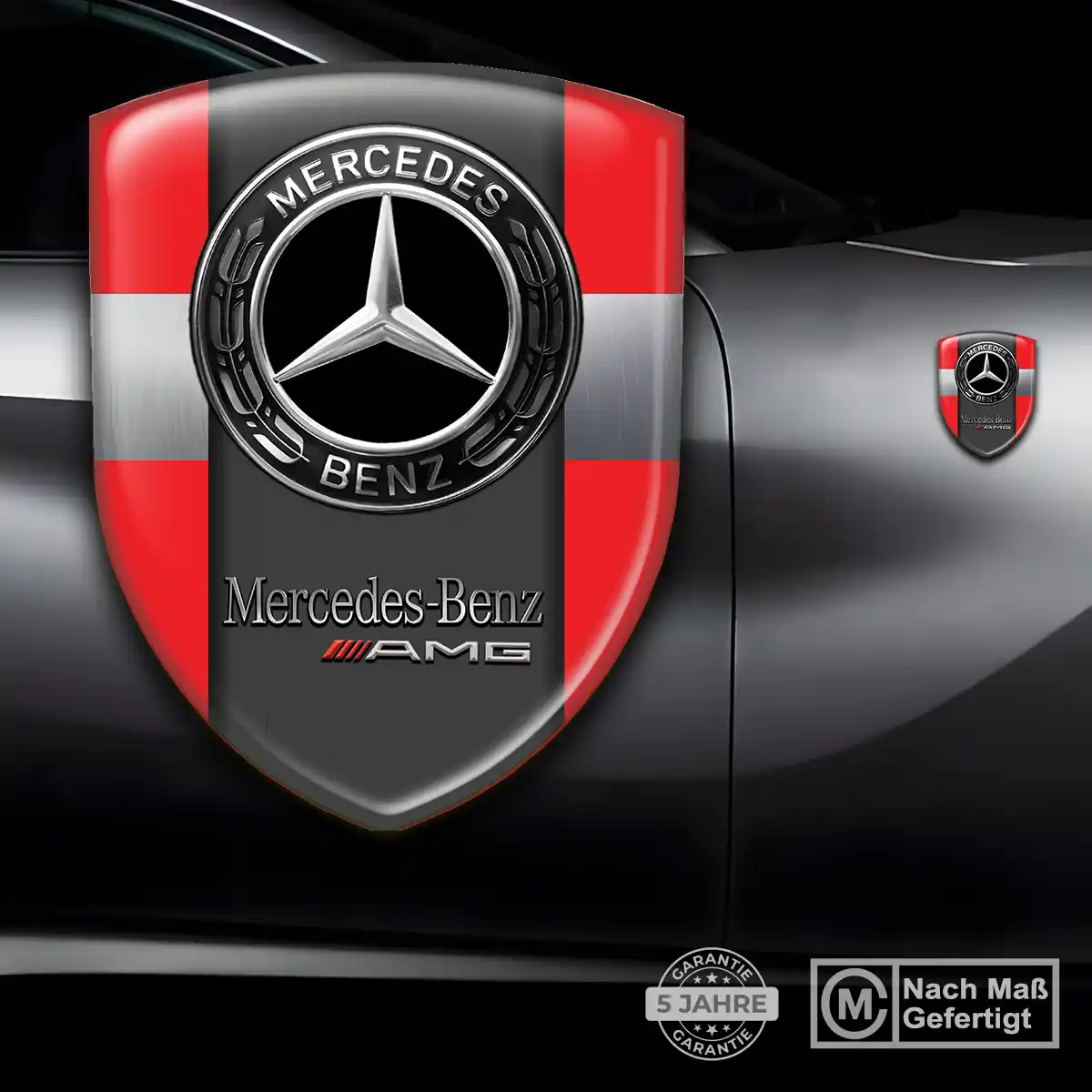 Mercedes Wappen Aufkleber Emblem Stilvolles Design