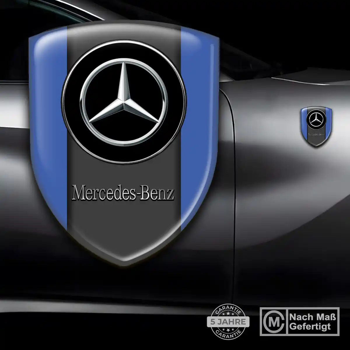 Mercedes Wappen Aufkleber Luxus-Edition
