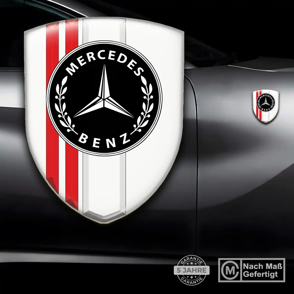 Mercedes Wappen Aufkleber Premium-Edition