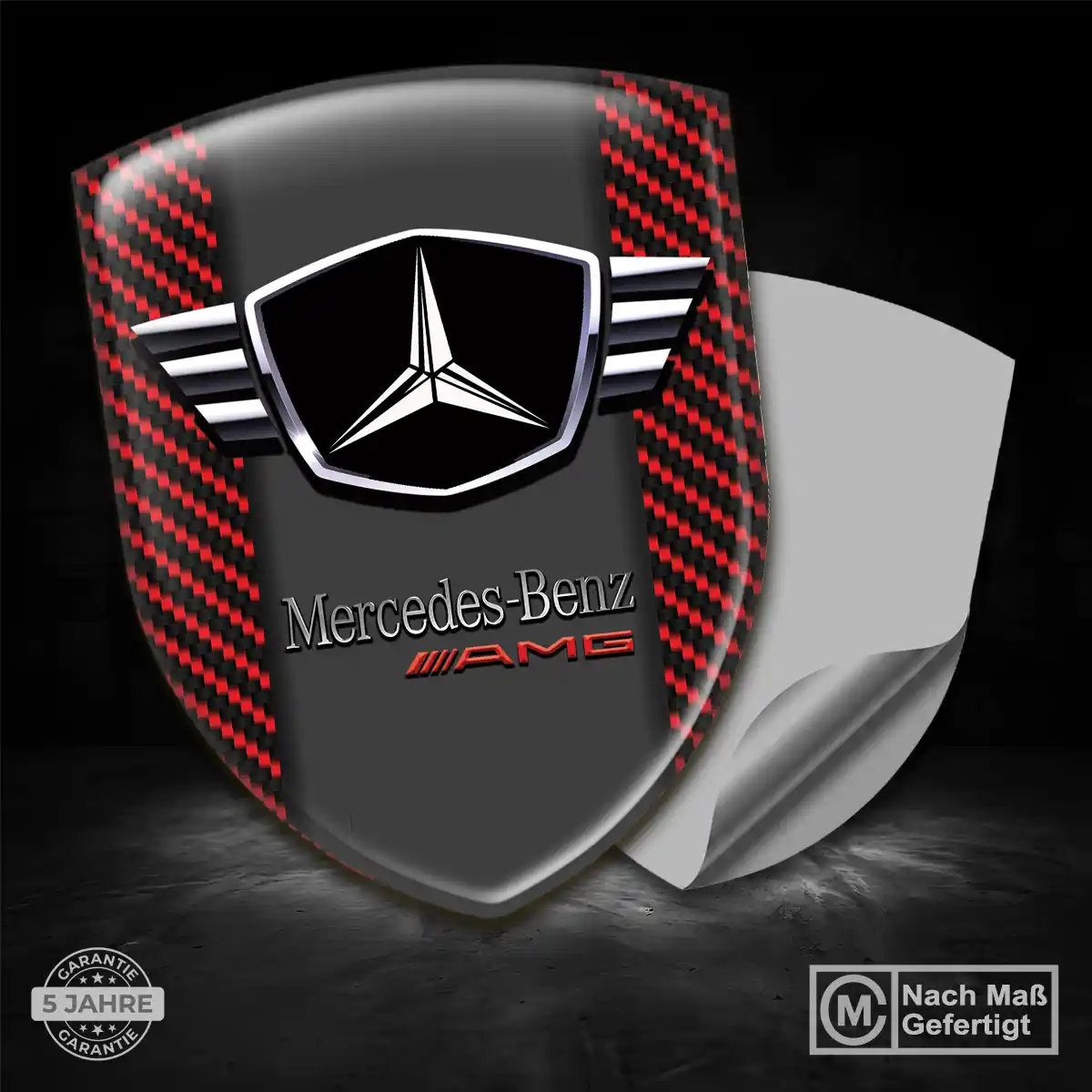 Mercedes Wappen Emblem Aufkleber Auto Hohe Qualität