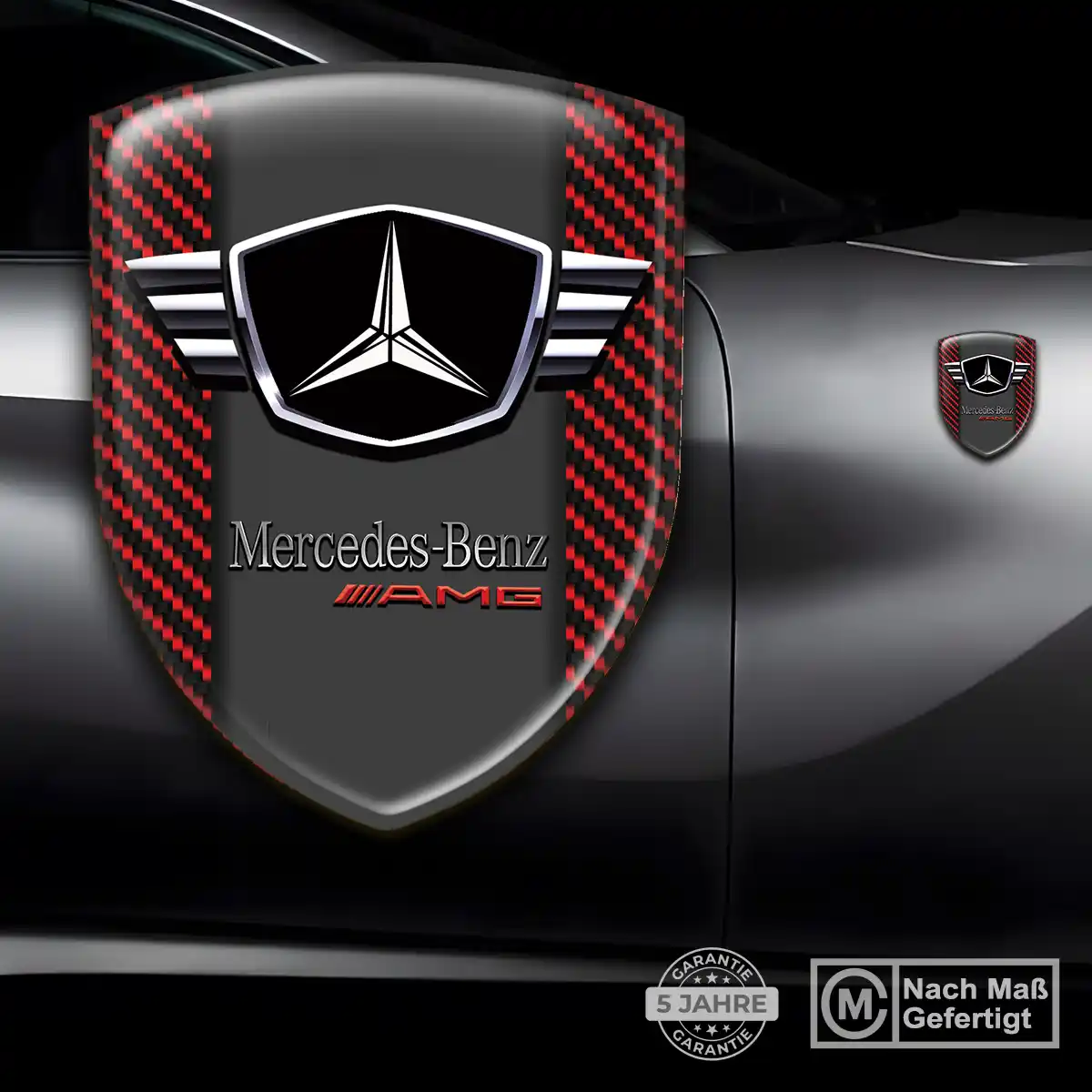 Mercedes Wappen Emblem Aufkleber Auto Hohe Qualität